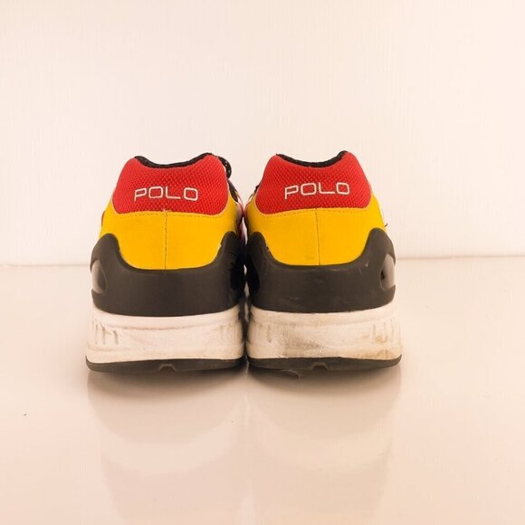 POLO RALPH LAUREN Leather Suede Train100-SK-ATH Purple Tech Alpine Sneaker sz 11 - Picture 6 of 9